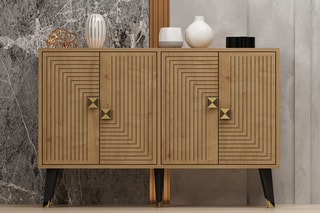 Console 4 portes Ahart  - 120 x 80 x 30 cm