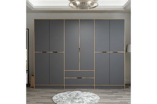 Armoire 10 portes Elina - 277 x 208 x 52 cm