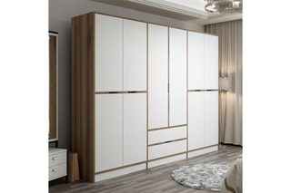Armoire 10 portes - 277 x 208 x 52 cm