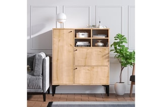 Meuble de rangement 3 portes - 100 x 35 x 125 cm