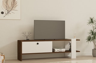 Meuble TV 1 abattant Gaye - 120 x 36,8 x 25 cm