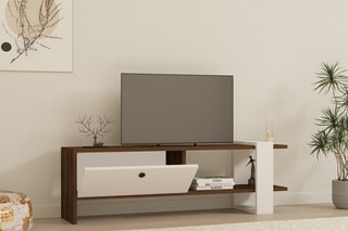 Meuble TV 1 abattant Gaye - 120 x 36,8 x 25 cm