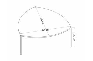 Table basse Lenny - 90 x 40 x 89 cm