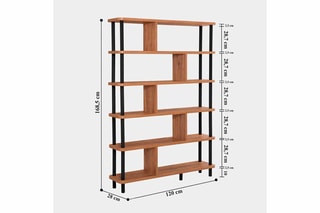 Bibliothèque - 120 x 28 x 168,5 cm