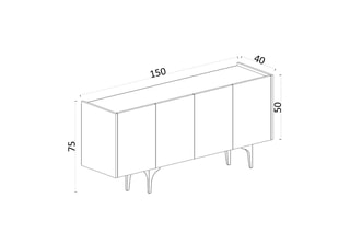 Buffet Albina - 150 x 75 x 40 cm