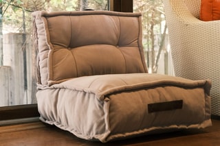 Chauffeuse Omi - Gris - 1 place - En tissu soho