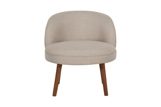 Fauteuil Nice - Beige et naturel - En polyester
