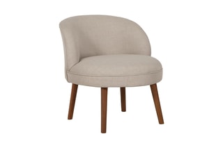Fauteuil Nice - Beige et naturel - En polyester