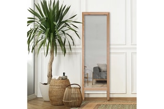 Miroir en bois Cheval - 45 x 145 cm - Naturel