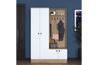 Meuble d’entrée 4 portes - 119,6 x 182,8 x 35,5 cm