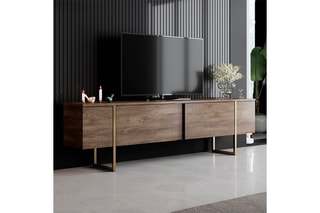 Meuble TV 2 abattants - 180 x 50 x 30 cm