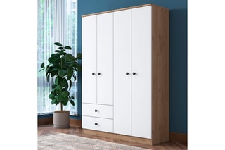 Armoire 4 portes - 120 x 42,5 x 170 cm