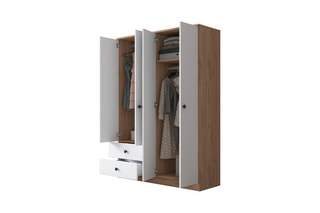 Armoire 4 portes - 120 x 42,5 x 170 cm