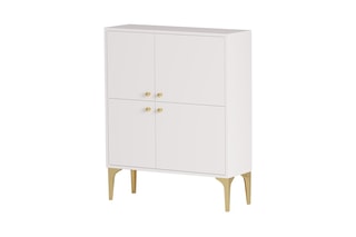 Meuble de rangement 4 portes Celina - 90 x 115 x 35 cm