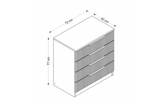 Commode 4 tiroirs - 72 x 42 x 77 cm