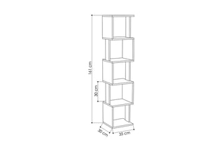 Etagère 5 niveaux - 37 x 161 x 30 cm