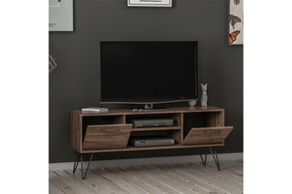 Meuble TV 2 abattants - 120 x 50 x 35 cm