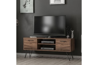 Meuble TV 2 abattants - 120 x 50 x 35 cm