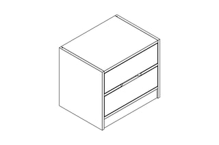 Table de chevet Elina - 54 x 40 x 47 cm