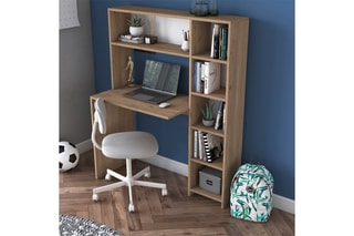 Bureau avec étagères Hanna - 113,2 x 141,8 x 20 cm