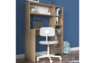 Bureau avec étagères Hanna - 113,2 x 141,8 x 20 cm