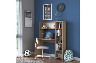 Bureau avec étagères Hanna - 113,2 x 141,8 x 20 cm