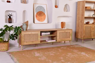 Meuble TV 2 abattants - 180 x 55 x 41 cm