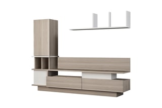 Meuble TV avec étagère Como - 149 x 171 x 31 cm