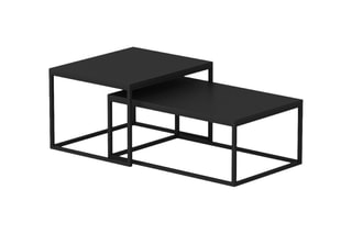 2 tables gigognes Leka - 45 x 47 x 60 / 72 x 37 x 45 cm