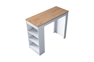 Table haute avec étagère - 120 x 100 x 50 cm