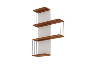 Etagère murale 4 niveaux cambel - 64 x 96 x 19 cm