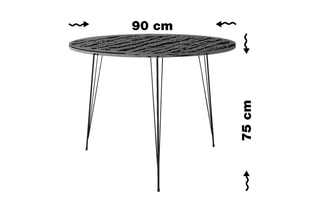 Table - 90 x 90 x 75 cm