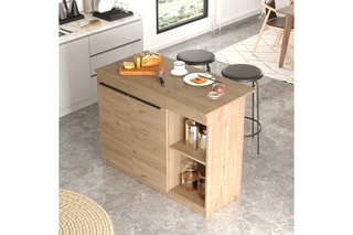 Ilot de cuisine 2 portes OR2 - 120 x 88,2 x 60 cm