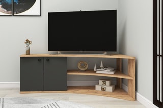 Meuble TV 2 portes Termera - 138 x 48,6 x 67,7 cm
