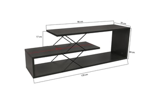 Meuble TV Zig zag - 120 x 40 x 30 cm