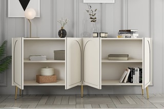Buffet 4 portes Lyon 80 - 180 x 80 x 35 cm