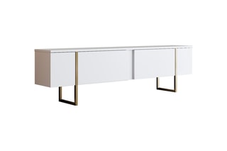 Meuble TV 4 portes Luxe - 180 x 50 x 30 cm