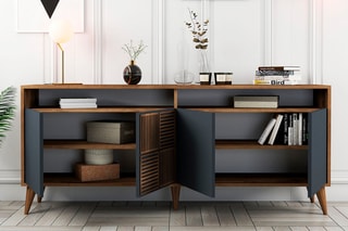 Buffet 4 portes - 180 x 35 x 78,6 cm