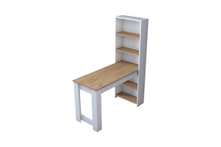 Table de cuisine avec étagère - 120 x 154 x 54 cm