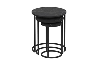 3 tables gigognes - 50 x 58 x 50 / 40 x 52 x 40 / 30 x 48 x 30 cm