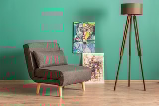 Fauteuil convertible Folde - Gris foncé - En polyester