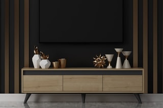 Meuble TV 3 abattants Century - 150 x 45 x 30 cm