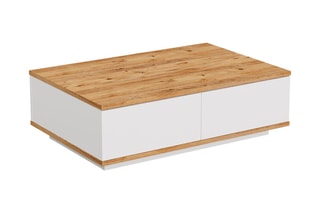 Table basse 2 abattants - 90 x 29 x 60 cm