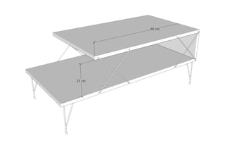 Table basse Loire - 100 x 40 x 50 cm