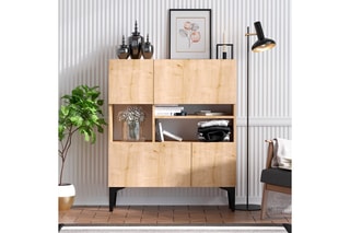 Meuble de rangement 4 portes - 100 x 35 x 125 cm