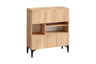 Meuble de rangement 4 portes - 100 x 35 x 125 cm