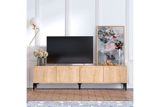 Meuble TV 4 portes - 180 x 50 x 35 cm
