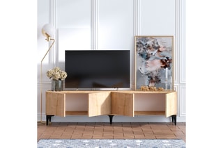 Meuble TV 4 portes - 180 x 50 x 35 cm