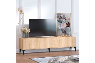 Meuble TV 4 portes - 180 x 50 x 35 cm