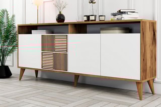 Bahut 4 portes  - 180 x 78,6 x 35 cm